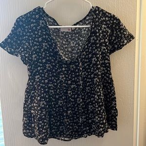Floral babydoll top